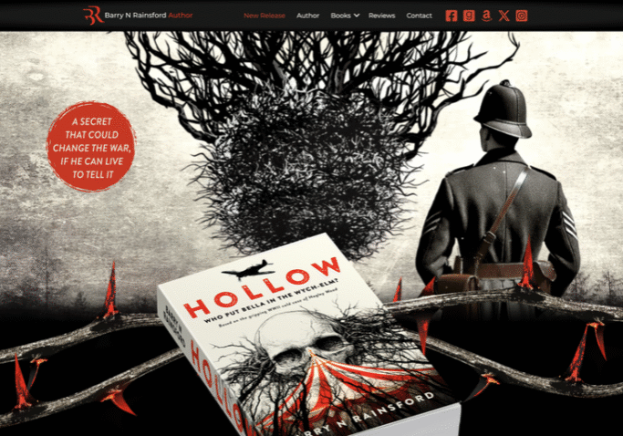 Barry Rainsford Author screenshot